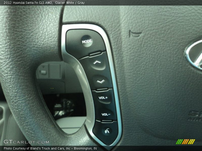 Glacier White / Gray 2012 Hyundai Santa Fe GLS AWD