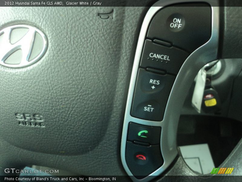 Glacier White / Gray 2012 Hyundai Santa Fe GLS AWD