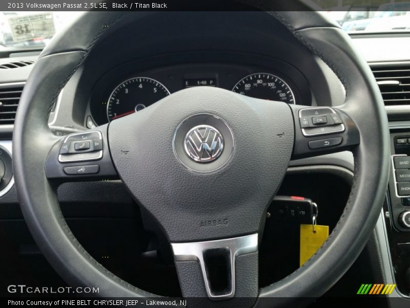 Black / Titan Black 2013 Volkswagen Passat 2.5L SE