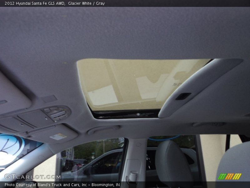 Glacier White / Gray 2012 Hyundai Santa Fe GLS AWD