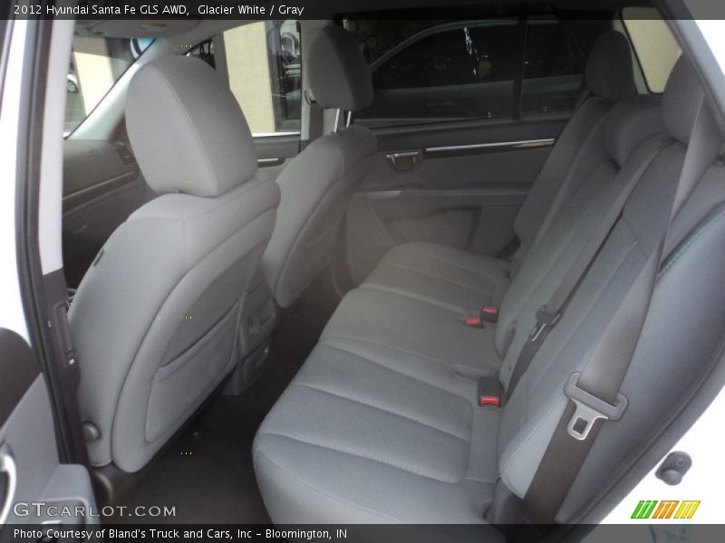 Glacier White / Gray 2012 Hyundai Santa Fe GLS AWD