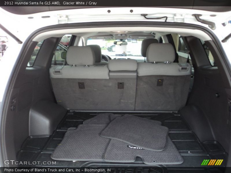 Glacier White / Gray 2012 Hyundai Santa Fe GLS AWD