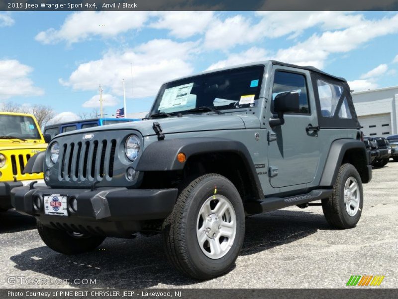 Anvil / Black 2015 Jeep Wrangler Sport 4x4