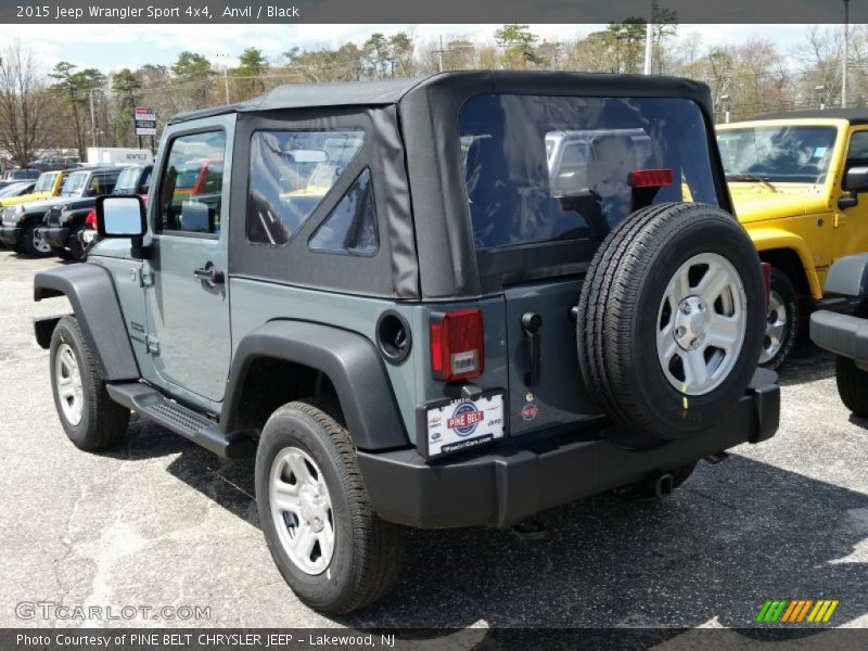 Anvil / Black 2015 Jeep Wrangler Sport 4x4