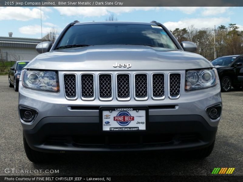 Billet Silver Metallic / Dark Slate Gray 2015 Jeep Compass Limited