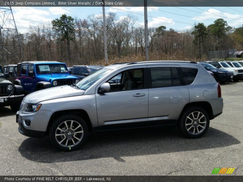 Billet Silver Metallic / Dark Slate Gray 2015 Jeep Compass Limited