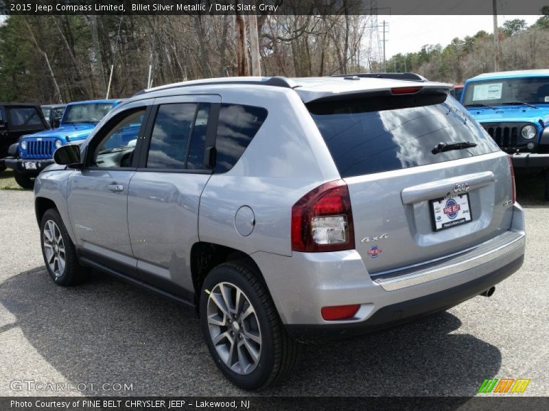 Billet Silver Metallic / Dark Slate Gray 2015 Jeep Compass Limited