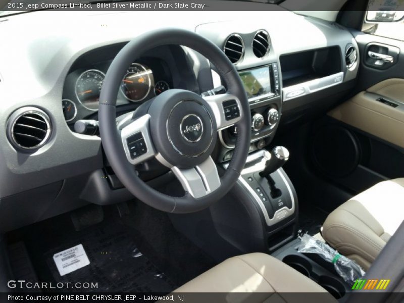 Billet Silver Metallic / Dark Slate Gray 2015 Jeep Compass Limited