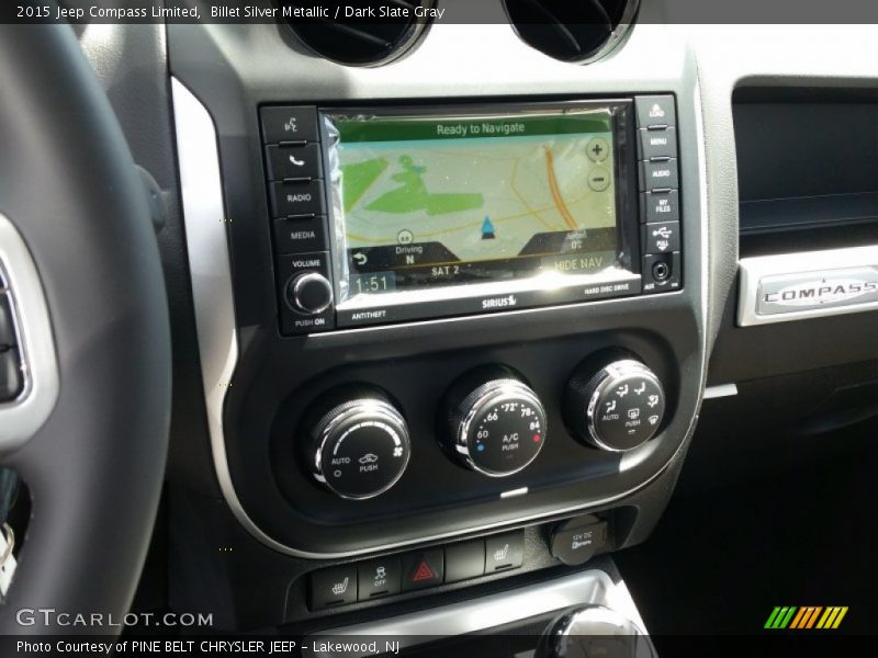 Billet Silver Metallic / Dark Slate Gray 2015 Jeep Compass Limited