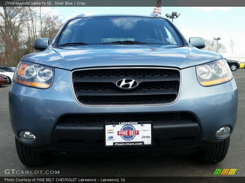Silver Blue / Gray 2009 Hyundai Santa Fe SE