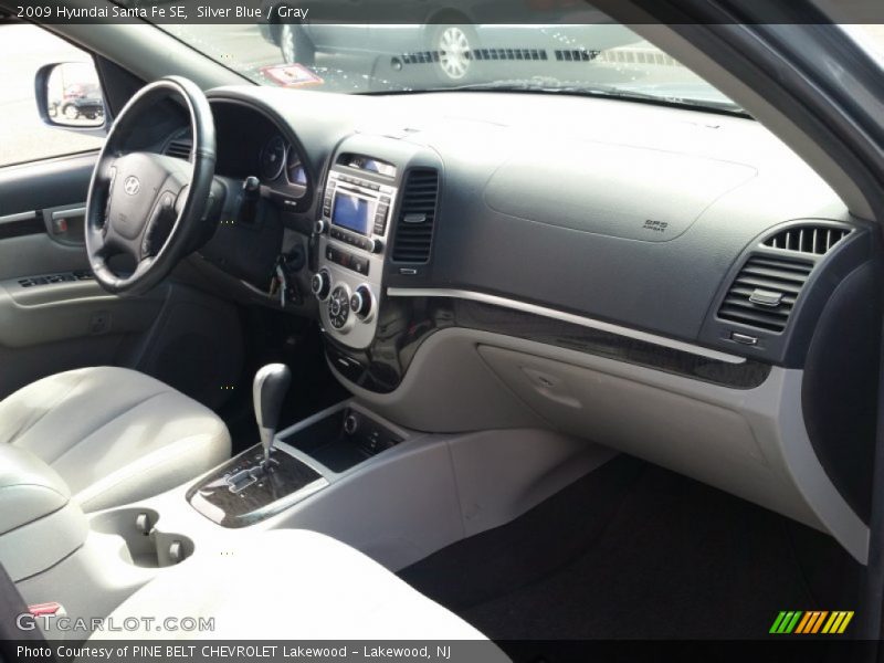 Silver Blue / Gray 2009 Hyundai Santa Fe SE