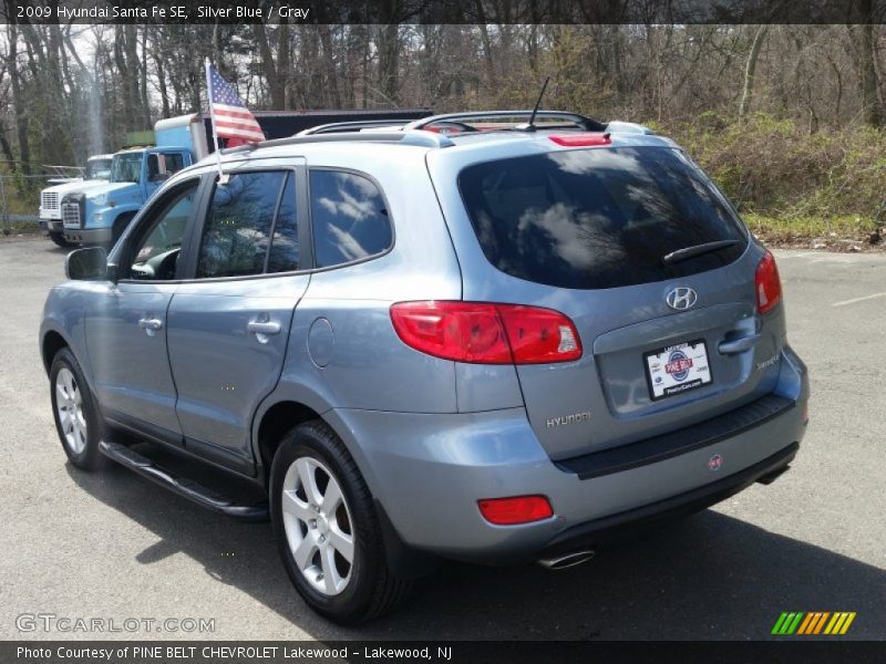 Silver Blue / Gray 2009 Hyundai Santa Fe SE