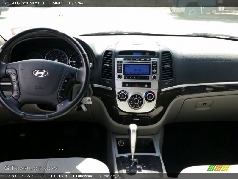 Silver Blue / Gray 2009 Hyundai Santa Fe SE