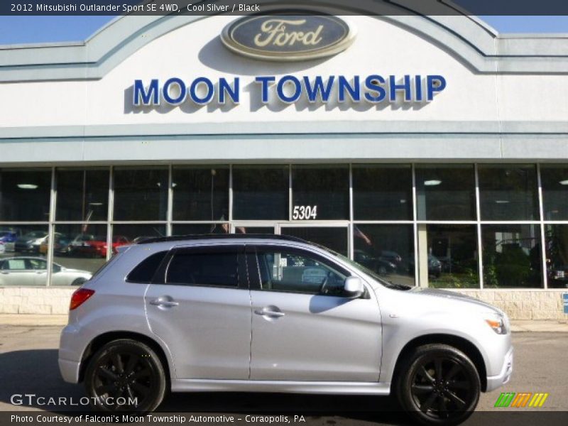 Cool Silver / Black 2012 Mitsubishi Outlander Sport SE 4WD