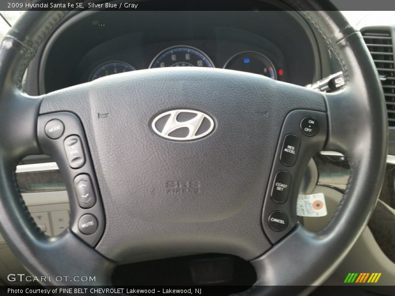 Silver Blue / Gray 2009 Hyundai Santa Fe SE