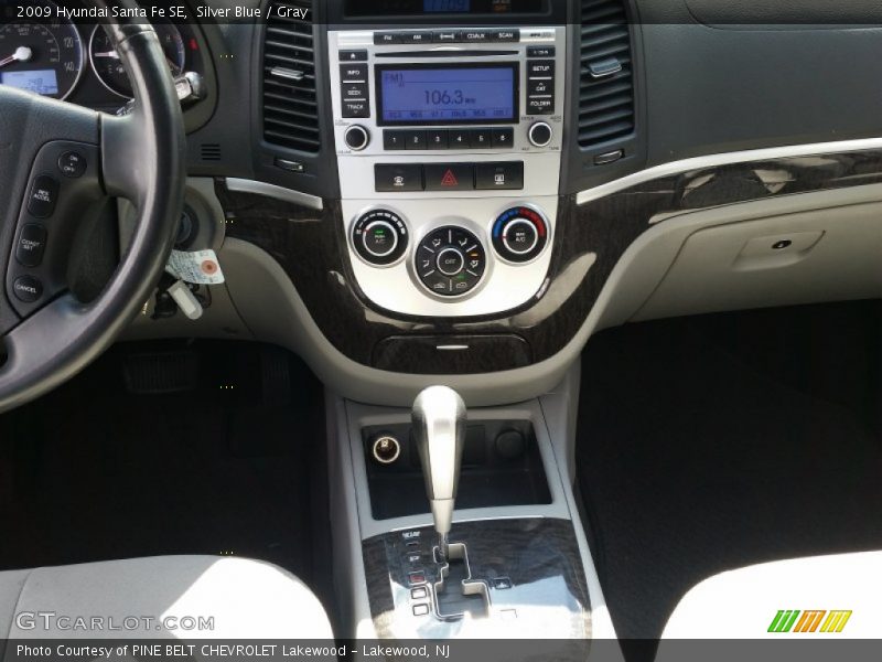 Silver Blue / Gray 2009 Hyundai Santa Fe SE