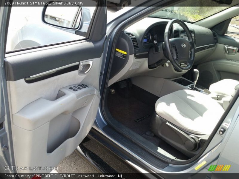 Silver Blue / Gray 2009 Hyundai Santa Fe SE