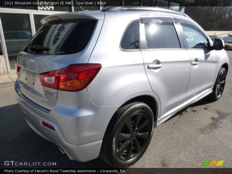 Cool Silver / Black 2012 Mitsubishi Outlander Sport SE 4WD