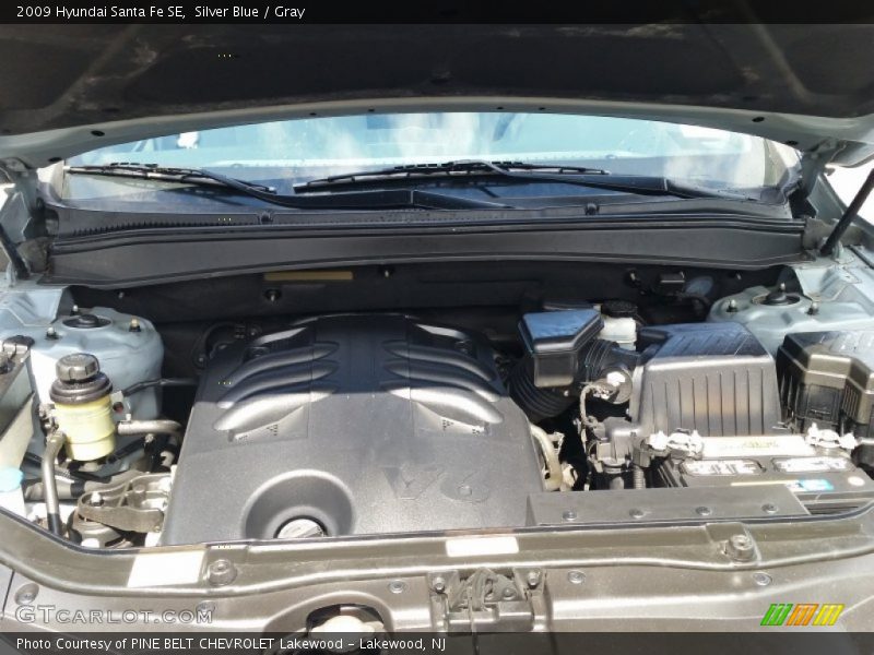 Silver Blue / Gray 2009 Hyundai Santa Fe SE
