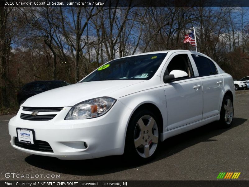 Summit White / Gray 2010 Chevrolet Cobalt LT Sedan