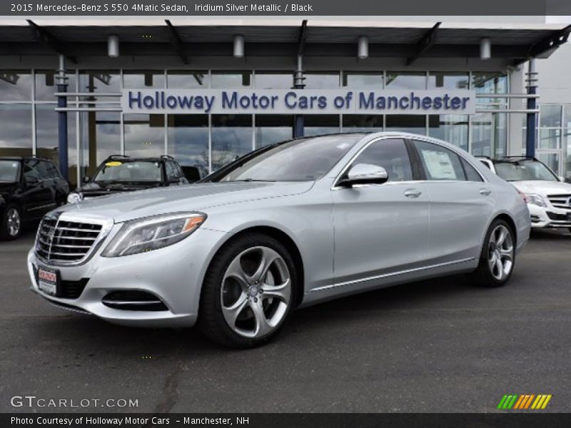 Iridium Silver Metallic / Black 2015 Mercedes-Benz S 550 4Matic Sedan