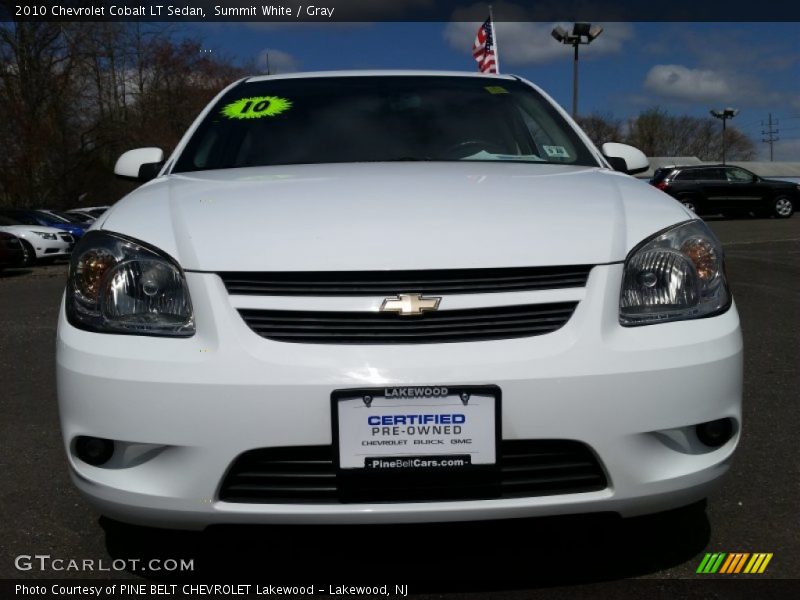 Summit White / Gray 2010 Chevrolet Cobalt LT Sedan