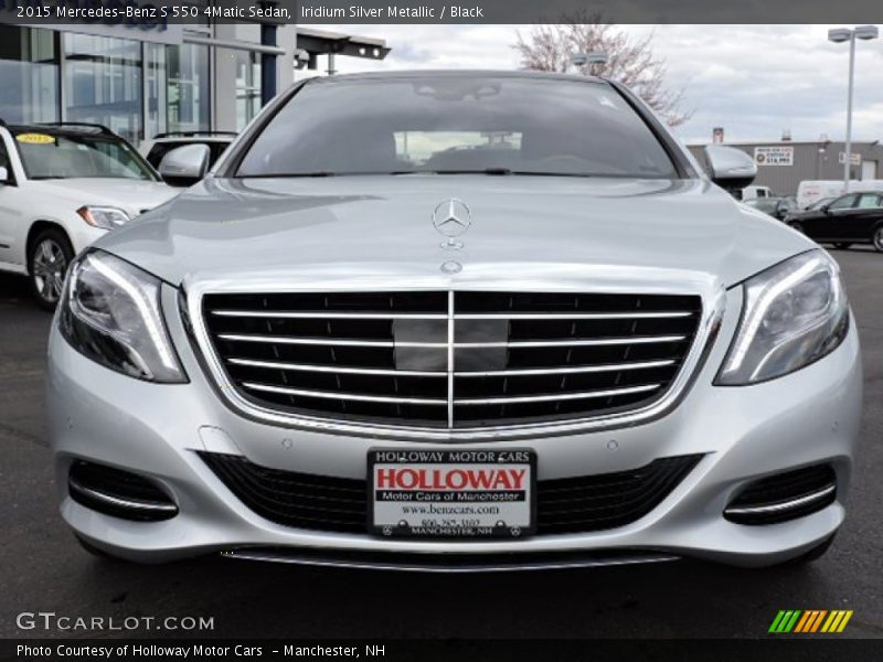 Iridium Silver Metallic / Black 2015 Mercedes-Benz S 550 4Matic Sedan