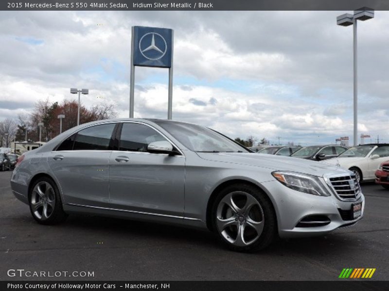 Iridium Silver Metallic / Black 2015 Mercedes-Benz S 550 4Matic Sedan