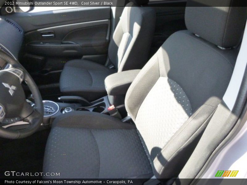 Cool Silver / Black 2012 Mitsubishi Outlander Sport SE 4WD