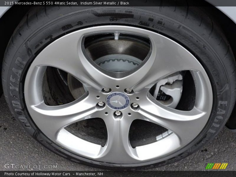 Iridium Silver Metallic / Black 2015 Mercedes-Benz S 550 4Matic Sedan
