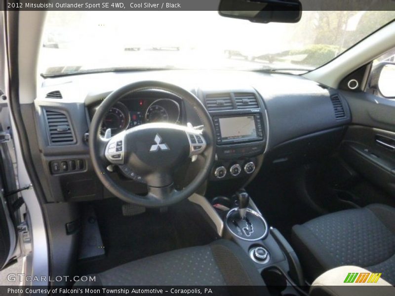 Cool Silver / Black 2012 Mitsubishi Outlander Sport SE 4WD