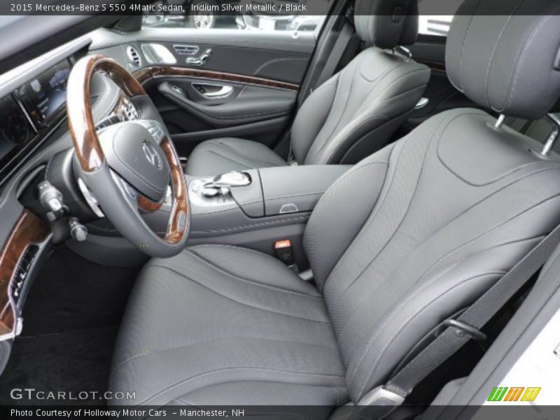 Iridium Silver Metallic / Black 2015 Mercedes-Benz S 550 4Matic Sedan