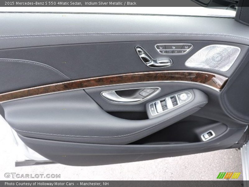 Iridium Silver Metallic / Black 2015 Mercedes-Benz S 550 4Matic Sedan