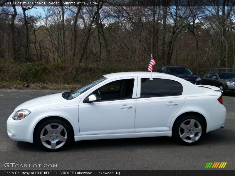 Summit White / Gray 2010 Chevrolet Cobalt LT Sedan