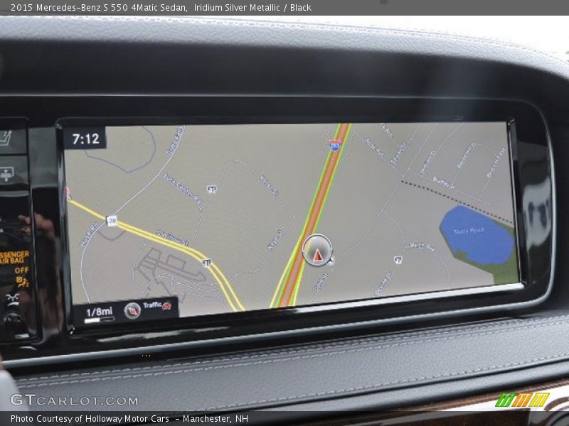 Iridium Silver Metallic / Black 2015 Mercedes-Benz S 550 4Matic Sedan