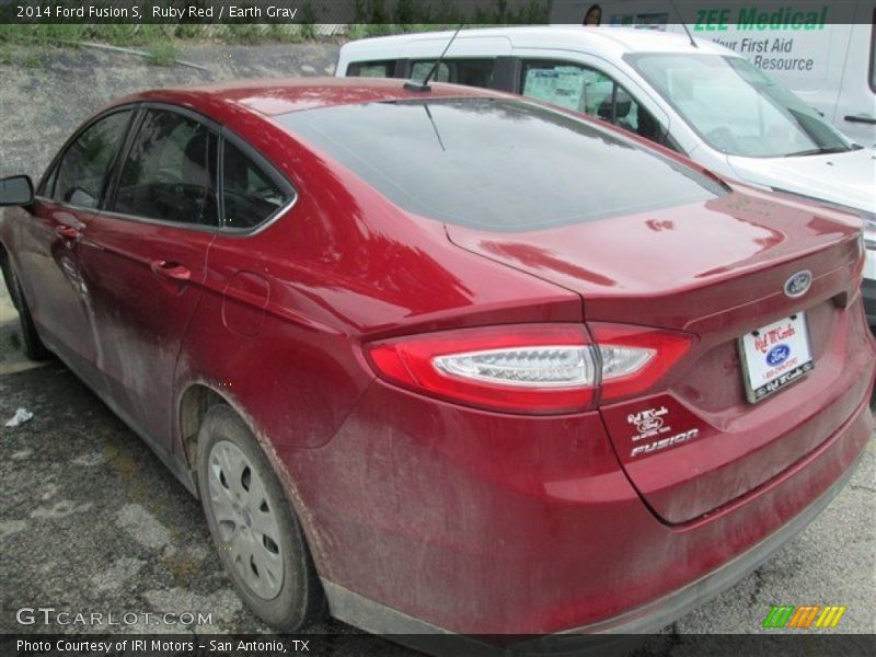 Ruby Red / Earth Gray 2014 Ford Fusion S