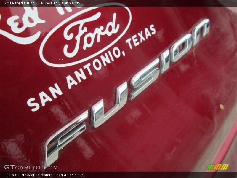 Ruby Red / Earth Gray 2014 Ford Fusion S