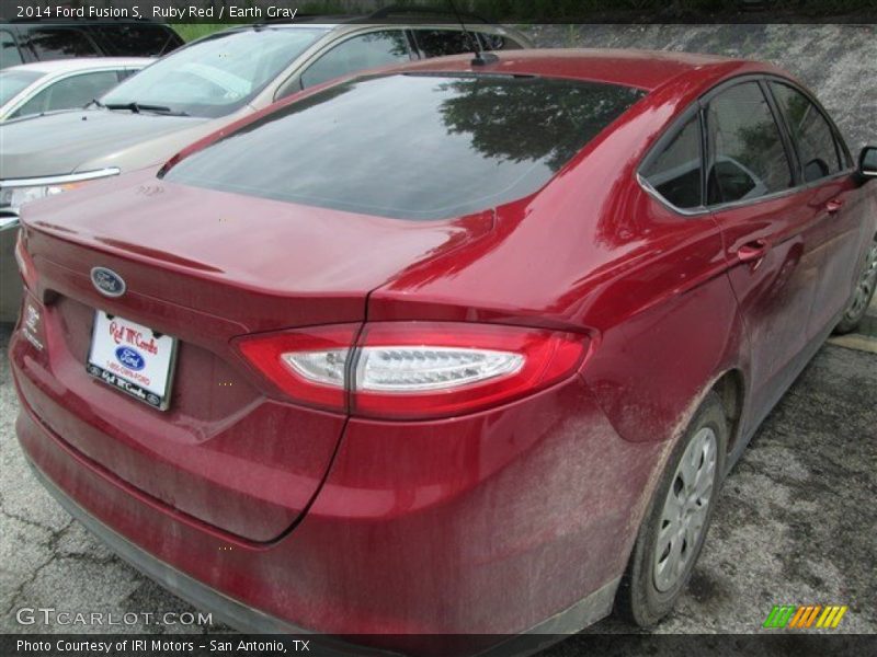 Ruby Red / Earth Gray 2014 Ford Fusion S