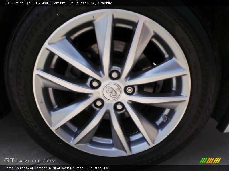 Liquid Platinum / Graphite 2014 Infiniti Q 50 3.7 AWD Premium