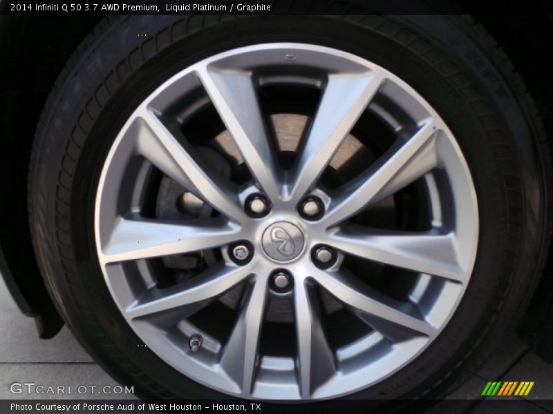 Liquid Platinum / Graphite 2014 Infiniti Q 50 3.7 AWD Premium