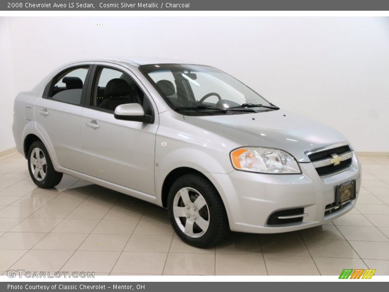 Cosmic Silver Metallic / Charcoal 2008 Chevrolet Aveo LS Sedan