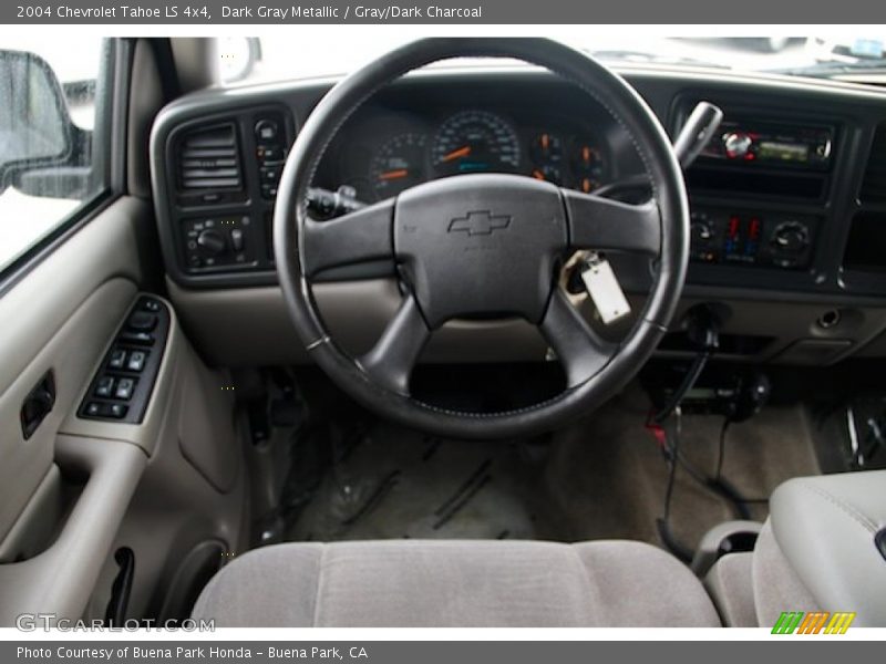Dark Gray Metallic / Gray/Dark Charcoal 2004 Chevrolet Tahoe LS 4x4