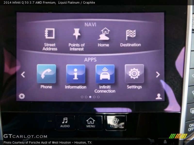 Liquid Platinum / Graphite 2014 Infiniti Q 50 3.7 AWD Premium