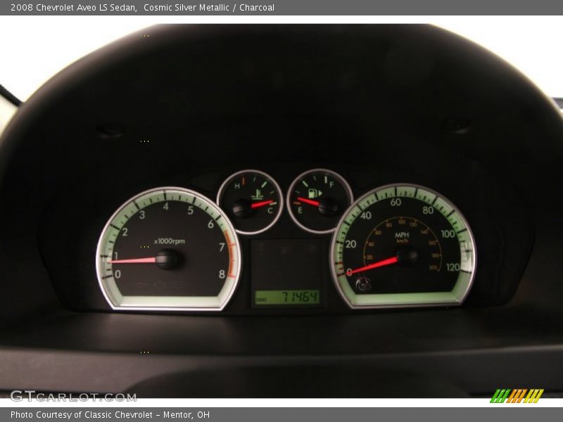 Cosmic Silver Metallic / Charcoal 2008 Chevrolet Aveo LS Sedan