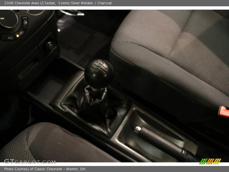 Cosmic Silver Metallic / Charcoal 2008 Chevrolet Aveo LS Sedan