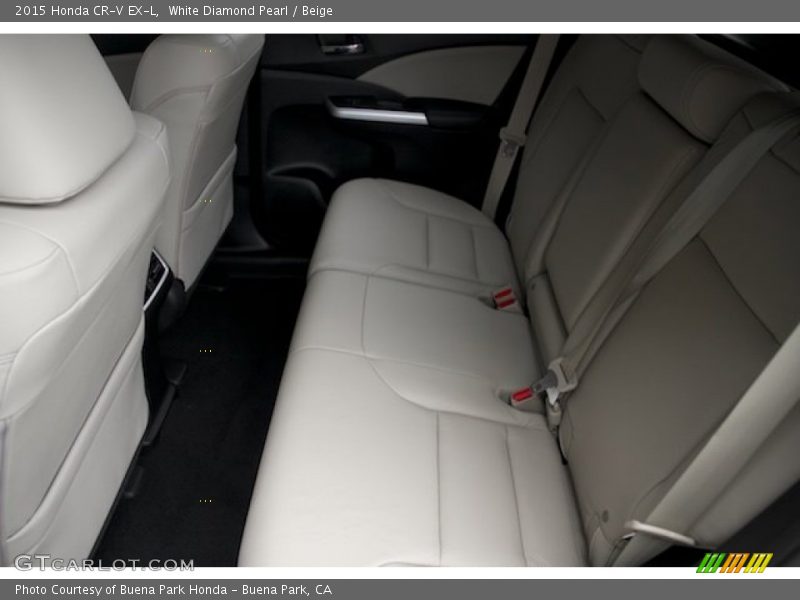 White Diamond Pearl / Beige 2015 Honda CR-V EX-L