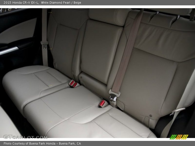 White Diamond Pearl / Beige 2015 Honda CR-V EX-L