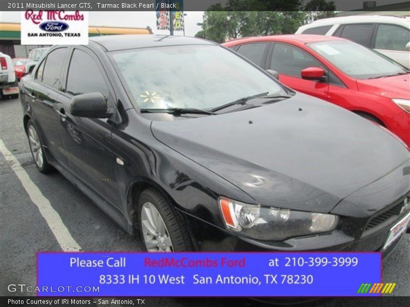 Tarmac Black Pearl / Black 2011 Mitsubishi Lancer GTS