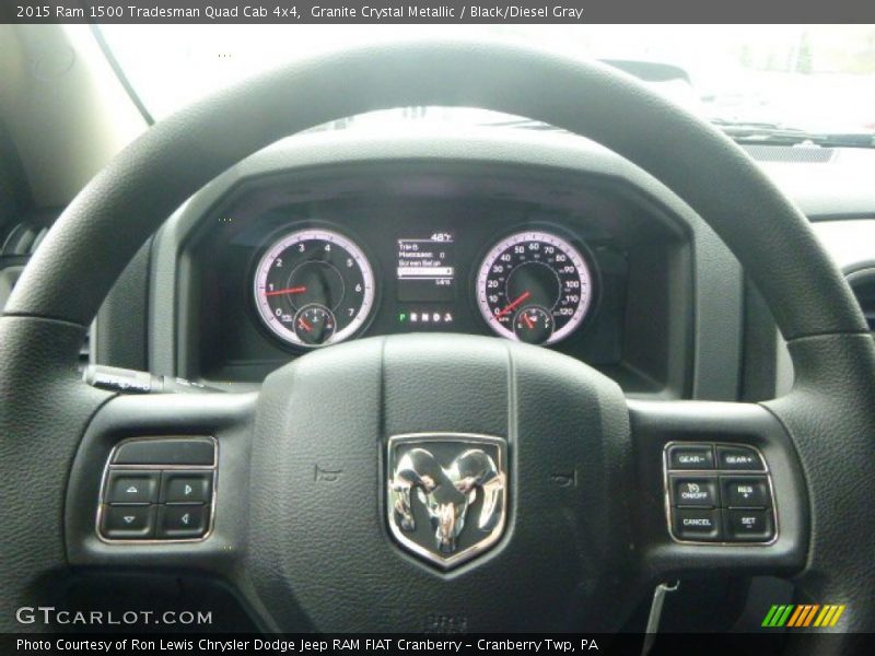 Granite Crystal Metallic / Black/Diesel Gray 2015 Ram 1500 Tradesman Quad Cab 4x4