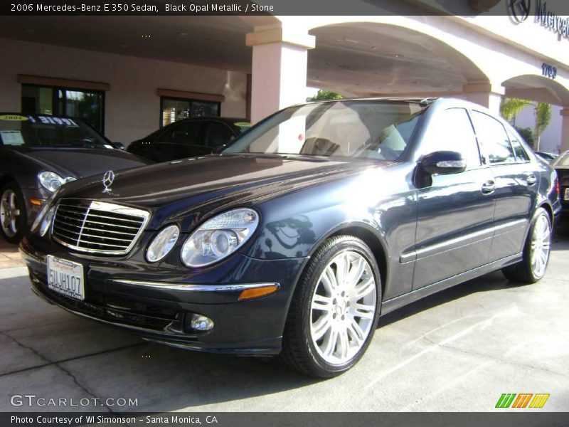Black Opal Metallic / Stone 2006 Mercedes-Benz E 350 Sedan
